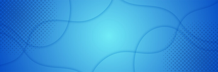 Blue tech futuristic tech web abstract technology banner background with blue white stripes