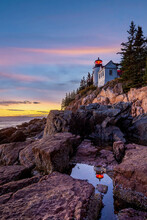 Bass Harbor Lighthouse In Maine