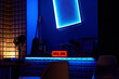 © ADDICTIVE STOCK - Contemporary music studio with microphones and electric guitar
