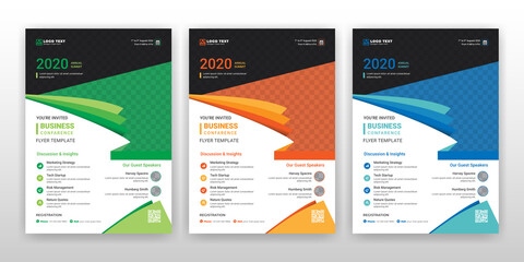 Wall Mural - Flyer template poster brochure cover design layout  background, vector illustration template in A4 size