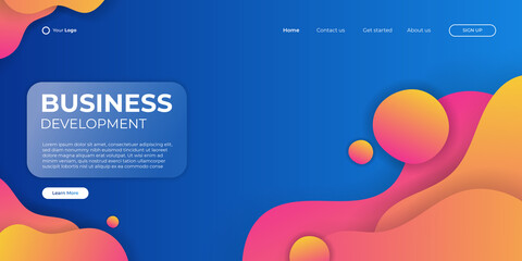 Modern abstract background colorful theme can use for posters, template, website header background, mobile screen wallpaper, web banner