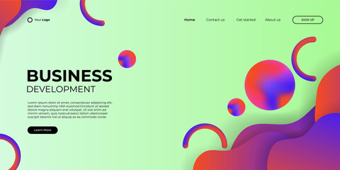Modern abstract background colorful theme can use for posters, template, website header background, mobile screen wallpaper, web banner