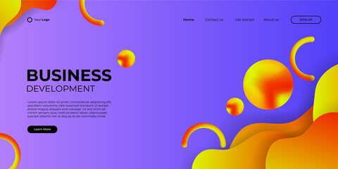 Modern abstract background colorful theme can use for posters, template, website header background, mobile screen wallpaper, web banner