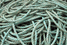 Close-up Of Light Green Fishing Rope