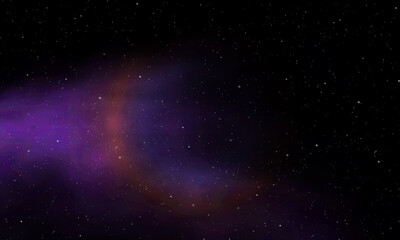 realistic infinite universe starry night nebula shining stardust magic color galaxy background vecto