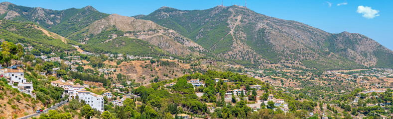 Wall Mural - Landscape of Sierra de Mijas countryside. Andalusia, Spain