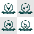© Shofyan - Set of animals hunting logo design