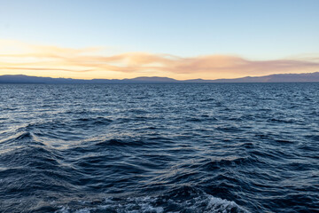 Poster - sunset in the sea