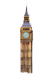 Fototapeta Big Ben - London big ben tower from multicolored paints. Splash of watercolor, colored drawing, realistic