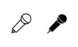 © avaicon - Microphone icons set. karaoke sign and symbol