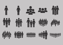 Pictogram People Population Set