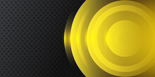 Modern Yellow Black 3d Abstract Background