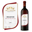 Premium Quality Red and White Wine Labels with Bottle 3