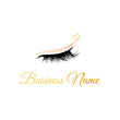 Eyelashes master logo for beauty studio