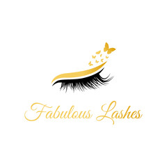 Wall Mural - Lash master logo for beauty studio