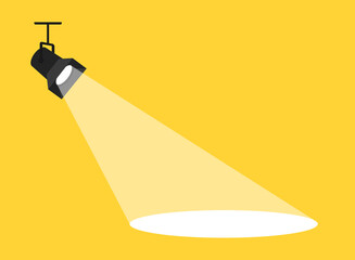 banner spotlight background. vector illustration