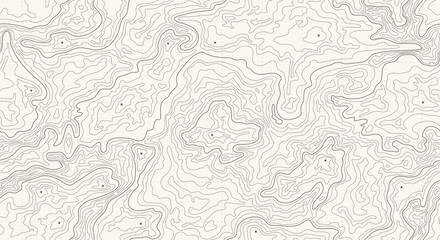 topographic map. height map with contour lines and dotted line grid seamless vector pattern backgrou