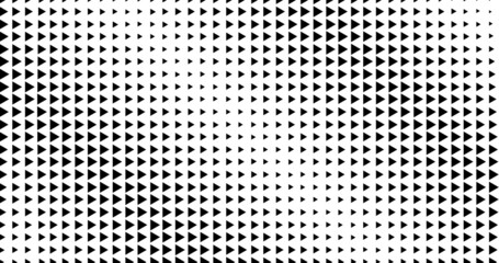 Poster - Monochrome gradient halftone polygonal background. Pop art polygons pattern template, texture. Geometric Triangles Vector Illustration.