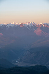 Wall Mural - sunrise over the mountains