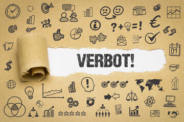 Wall Mural - Verbot!