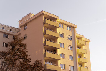 Poster - New residential building with balconies