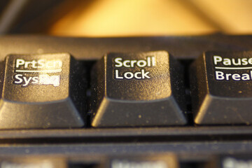 Canvas Print - Closeup of the computer keyboard.