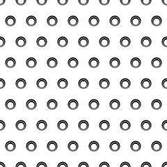 Poster - Seamless polka dot pattern. White background vector seamless wallpaper.