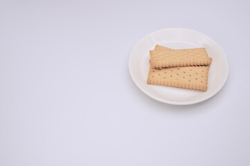 Sticker - light crisp cookies in a white plate