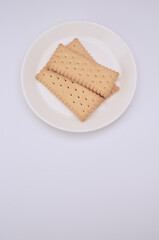 Sticker - light crisp cookies in a white plate