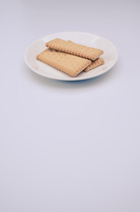 Sticker - light crisp cookies in a white plate