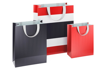 Canvas Print - Shopping bags with Thai flag. Shopping in Thailand, concept. 3D rendering