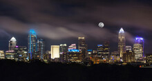 Charlotte Skyline At Night