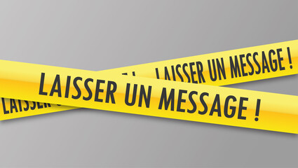 Canvas Print - Logo laisser un message.