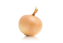 Fresh And Ripe Onion On White Isolated Background