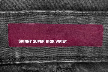 Poster - Clothing label closeup