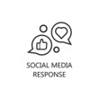 © Putraaaaa - Social Media Response icon. Trendy flat vector Social Media icon on white background, vector illustration can be use for web and mobile
