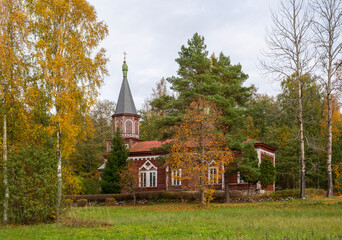 Wall Mural - wooden church