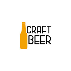 Poster - Craft Beer logo icon isolated on white background