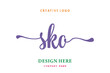 SKO lettering logo is simple, easy to understand and authoritative