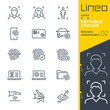 Lineo Editable Stroke - Biometric Authentication line icons