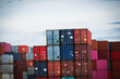 © ek - Container stacks for shipping and transportation import and export