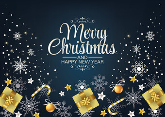 Wall Mural - merry christmas art vector background