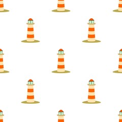 Sticker - Lighthouse pattern seamless background texture repeat wallpaper geometric vector