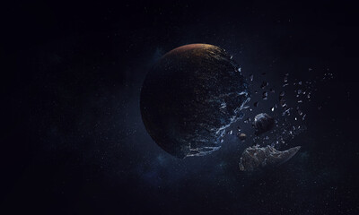 Wall Mural - space exploration concept. . mixed media