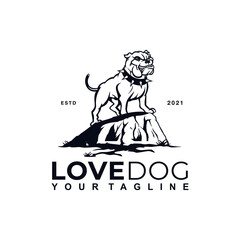 Wall Mural - Bulldog Logo design Template and Inspiration