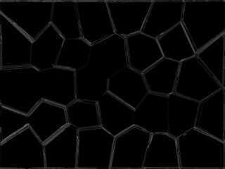 Wall Mural - pattern with hexagons. abstract background with hexagons. abstract background with code. Stylish web image for creative design of layout. Black backdrop and light purple pattern. Cool simple art deco