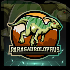 Wall Mural - Parasaurolophus mascot. esport logo design