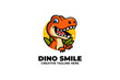 Cheerful Dino Mascot Logo
