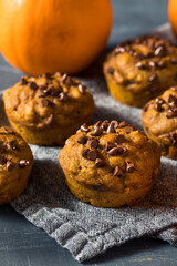 Poster - Healthy Homemade Chocolate Chip Pumpkin Muffins