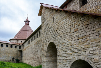 Oreshek Fortress. Shlisselburg Fortress near the St. Petersburg, Russia. Founded in 1323.